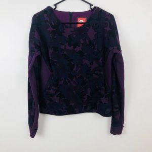 Nike Camo Tech Fleece Crew Neck Sweatshirt Size S